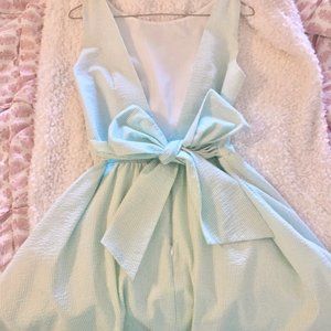 Lauren James Mint Emerson Seersucker Dress